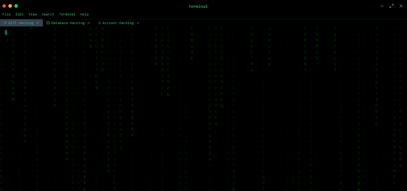 Hacking Terminal Simulator Preview